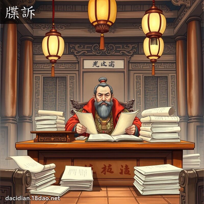 牒诉 - 国语大辞典配图