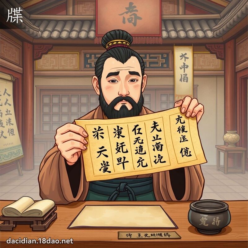 牒 - 国语大辞典配图