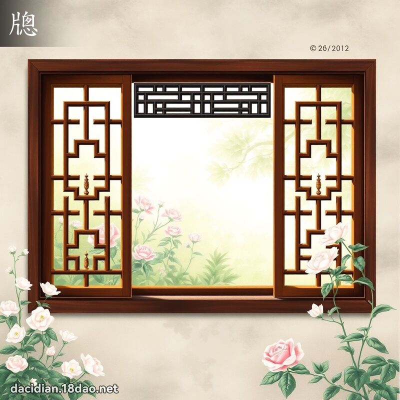 牕 - 国语大辞典配图