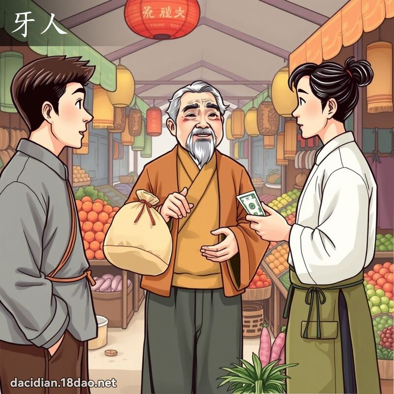 牙人 - 国语大辞典配图