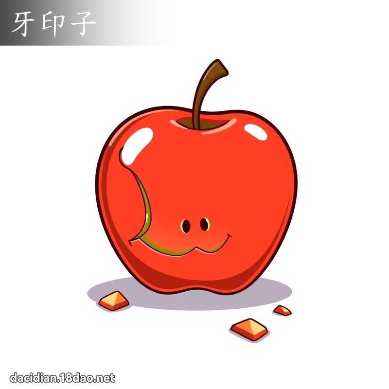 牙印子 - 国语大辞典配图