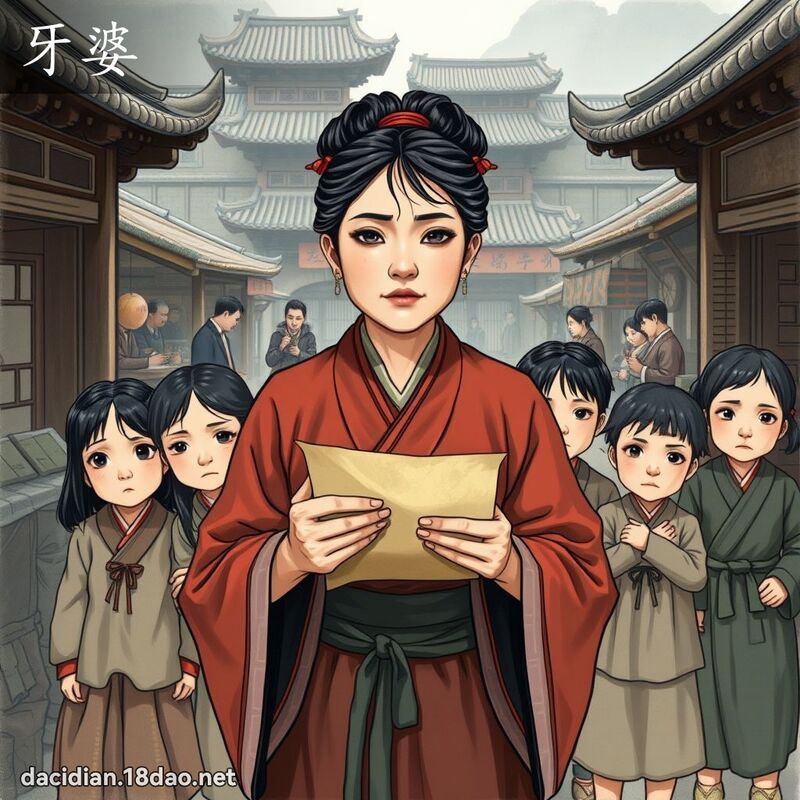牙婆 - 国语大辞典配图