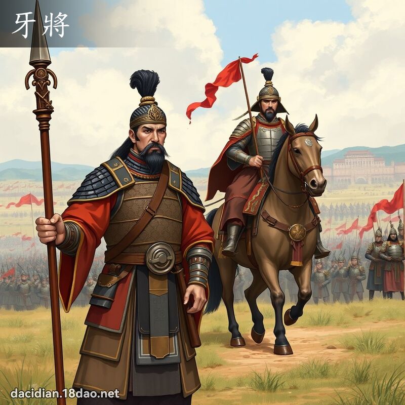 牙將 - 國語大辭典配圖