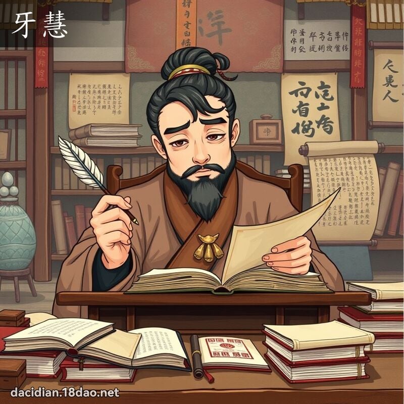 牙慧 - 国语大辞典配图
