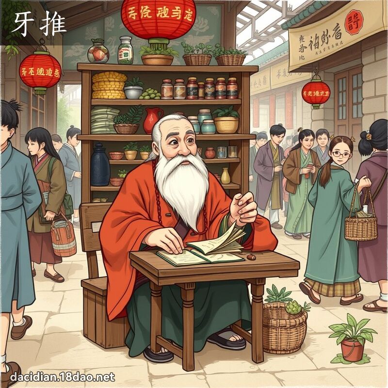 牙推 - 国语大辞典配图