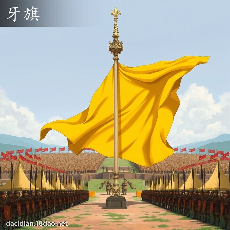 牙旗 - 國語大辭典配圖