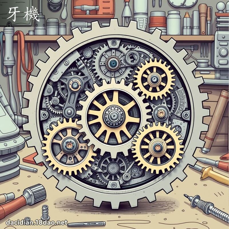牙機 - 國語大辭典配圖
