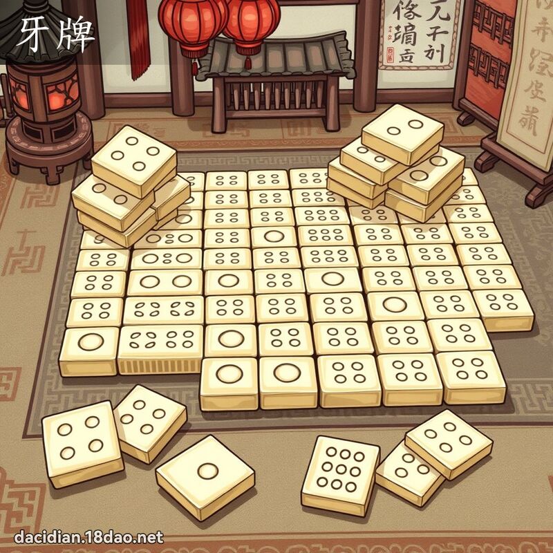 牙牌 - 國語大辭典配圖
