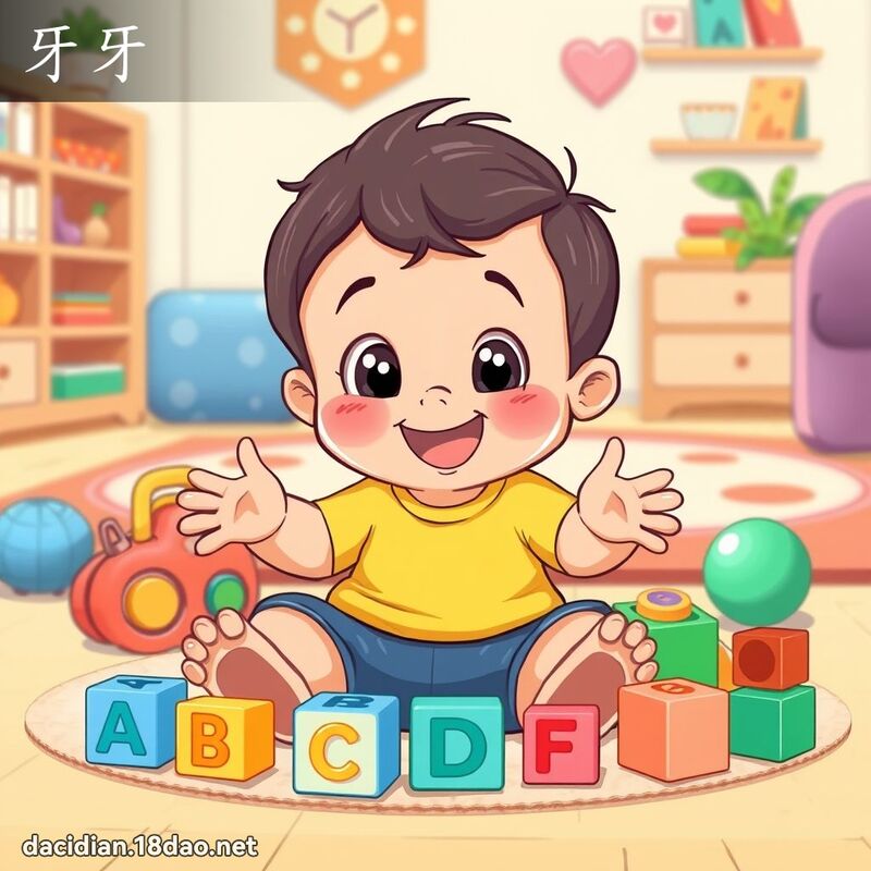 牙牙 - 國語大辭典配圖
