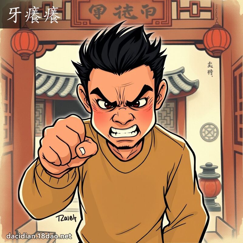 牙癢癢 - 國語大辭典配圖
