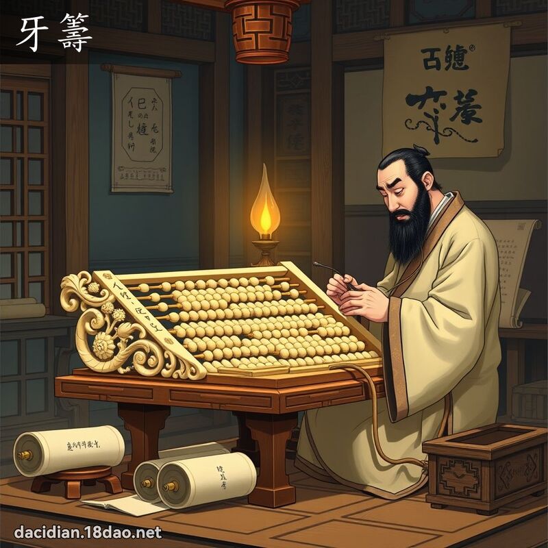 牙籌 - 國語大辭典配圖