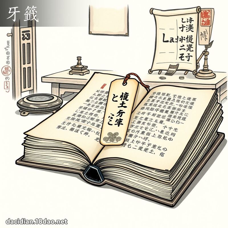 牙籤 - 國語大辭典配圖