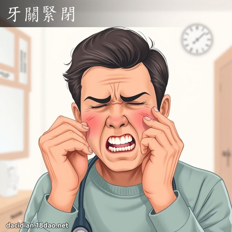 牙關緊閉 - 國語大辭典配圖