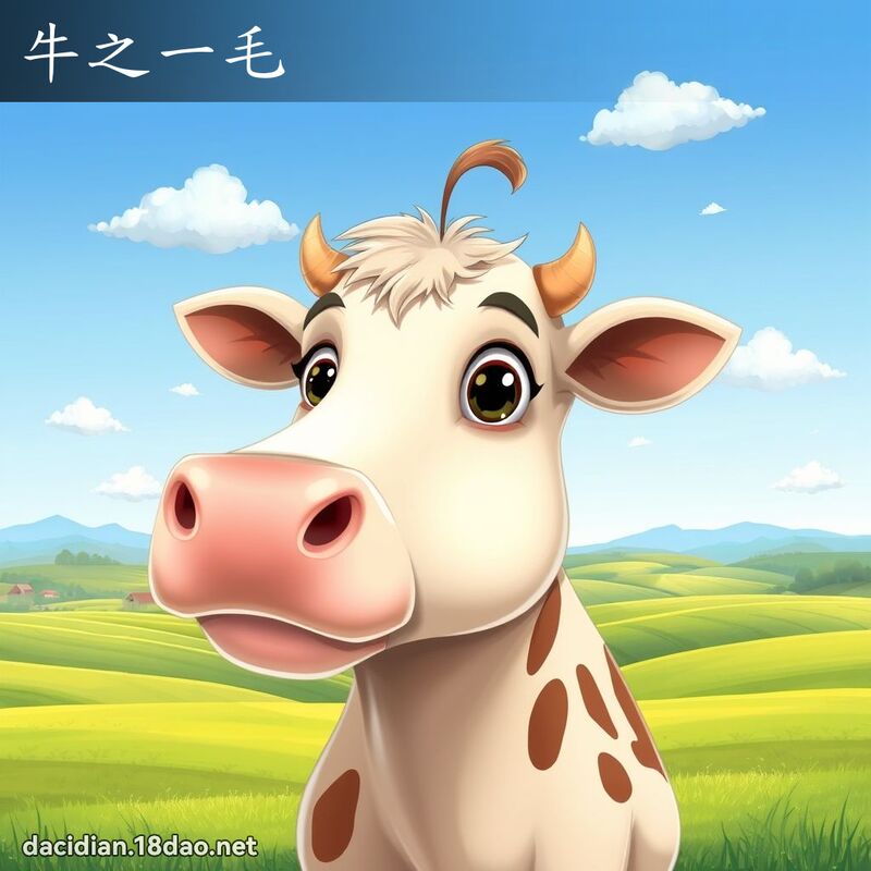 牛之一毛 - 國語大辭典配圖