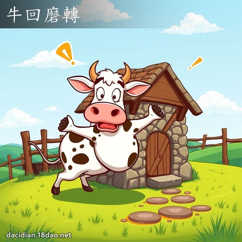 牛回磨轉 - 國語大辭典配圖