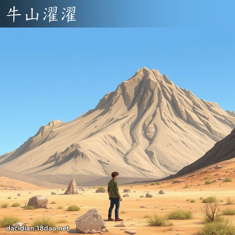 牛山濯濯 - 国语大辞典配图