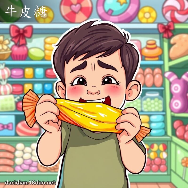 牛皮糖 - 國語大辭典配圖