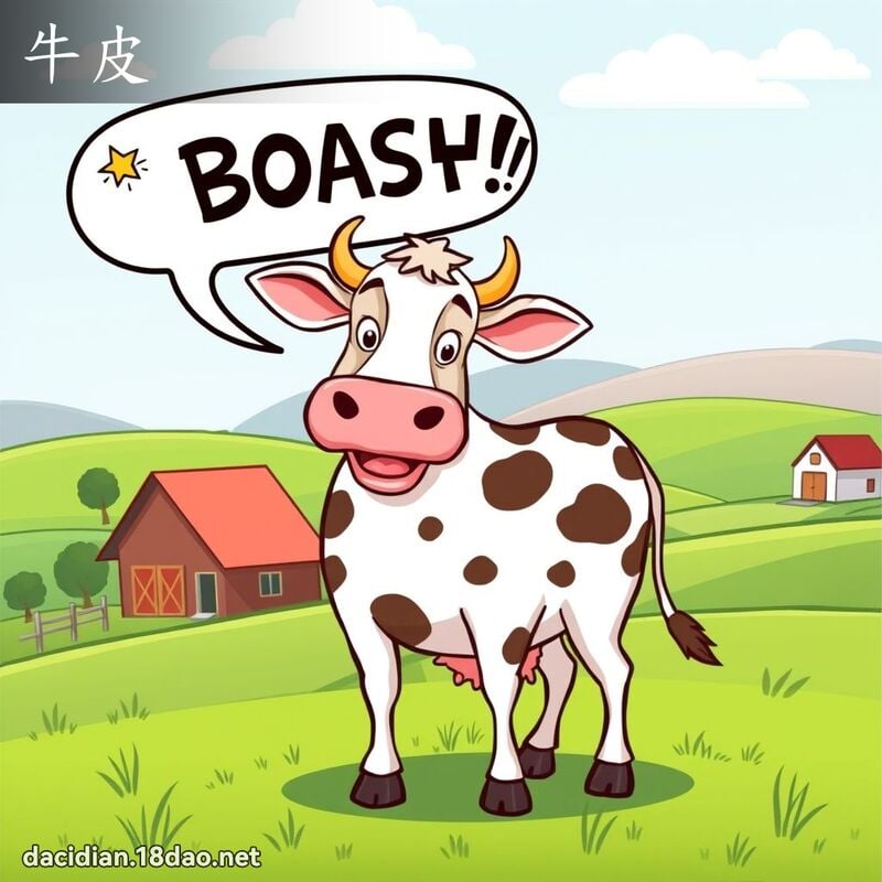 牛皮 - 国语大辞典配图