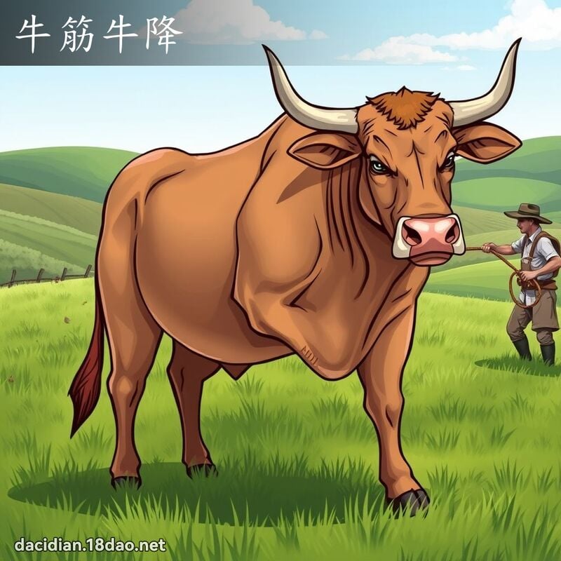 牛筋牛降 - 國語大辭典配圖