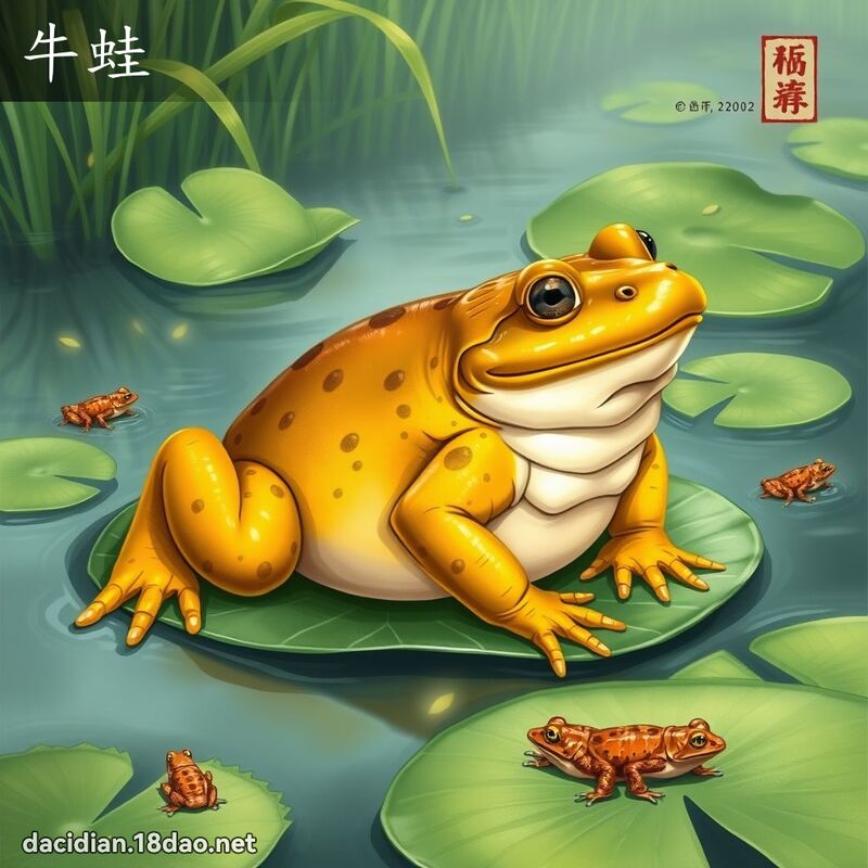 牛蛙 - 國語大辭典配圖