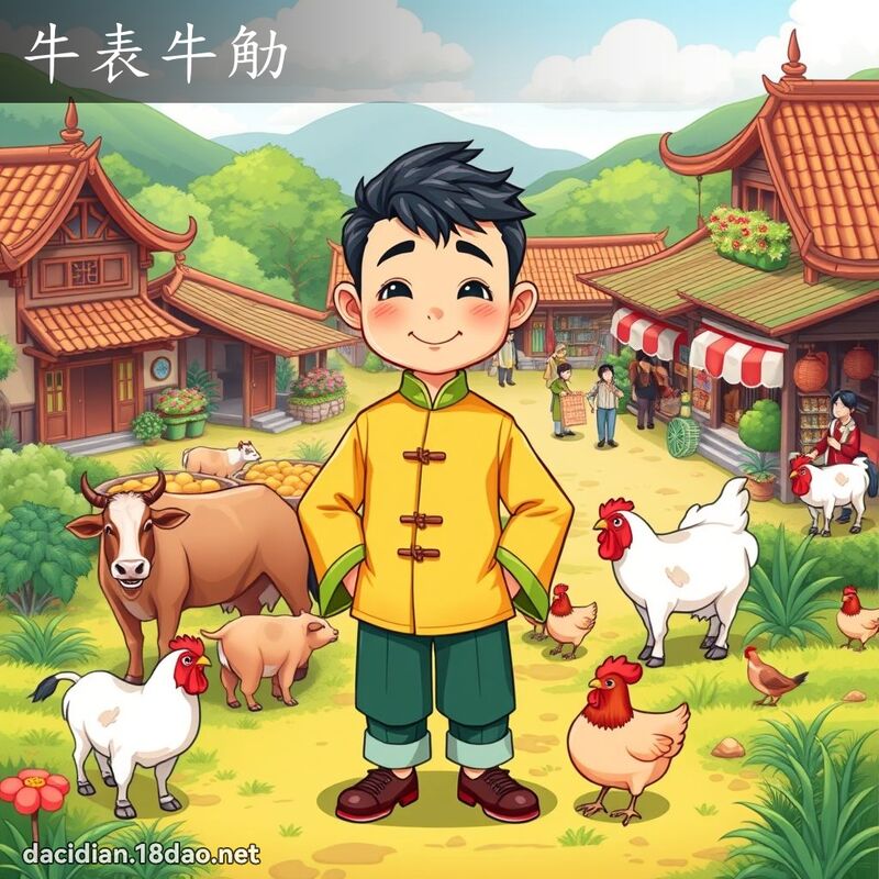 牛表牛觔 - 國語大辭典配圖