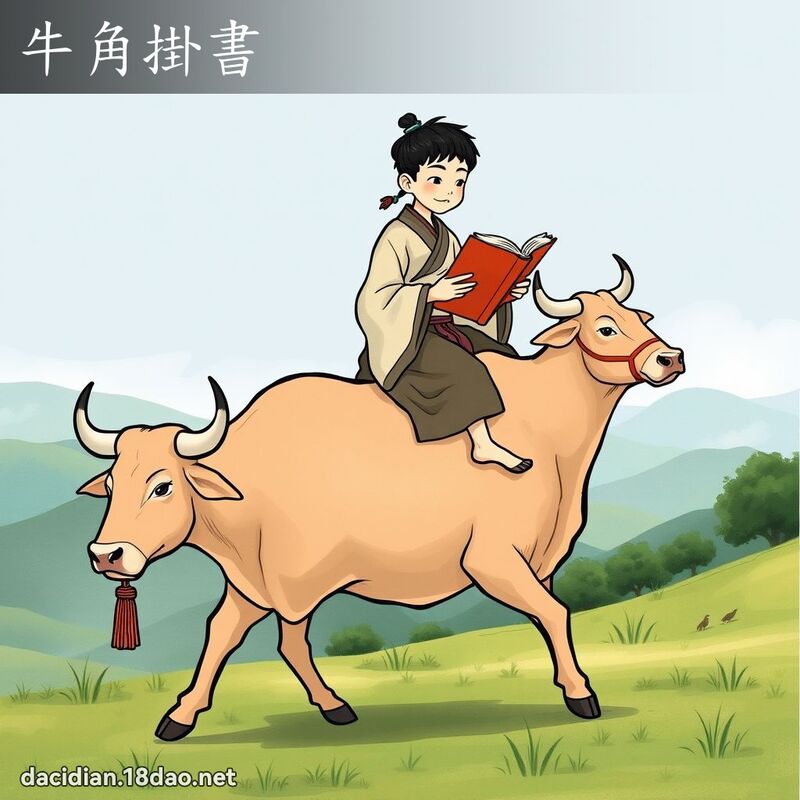 牛角掛書 - 國語大辭典配圖