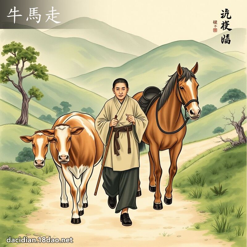 牛馬走 - 國語大辭典配圖