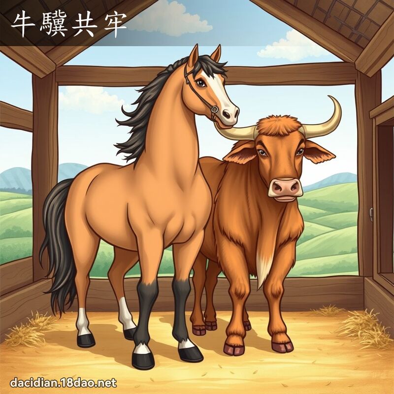 牛驥共牢 - 国语大辞典配图