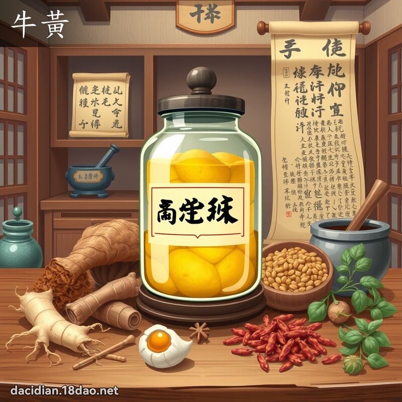 牛黄 - 国语大辞典配图