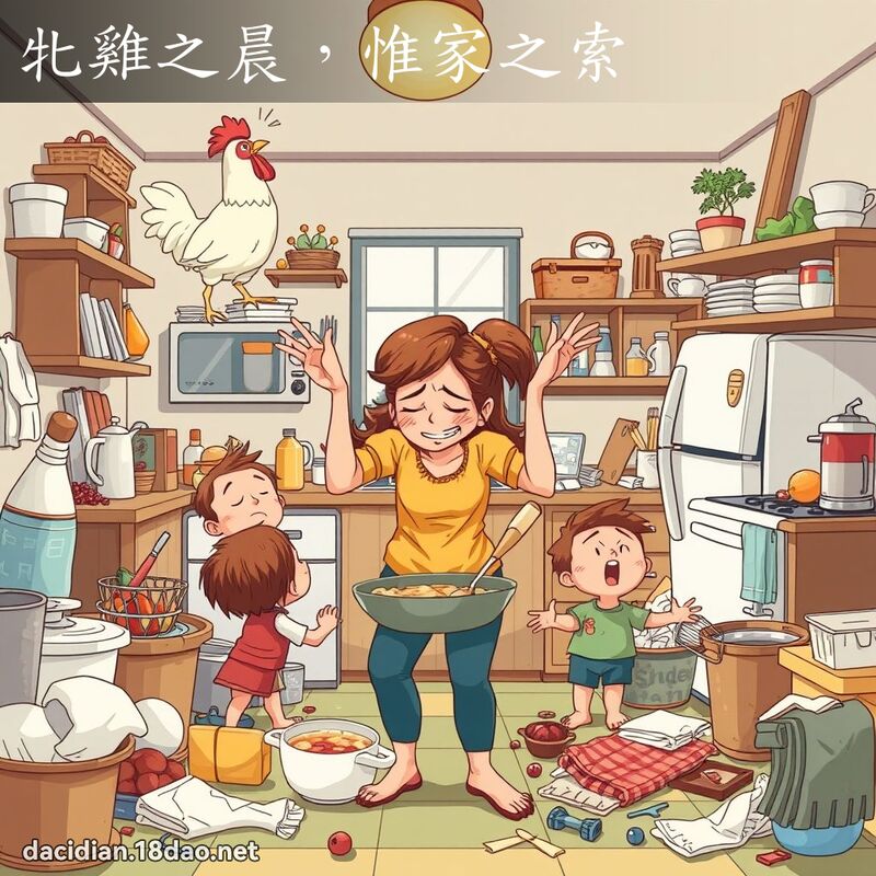 牝雞之晨，惟家之索 - 國語大辭典配圖