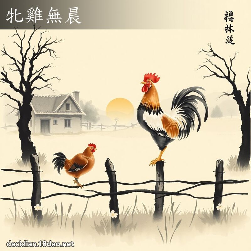 牝鸡无晨 - 国语大辞典配图