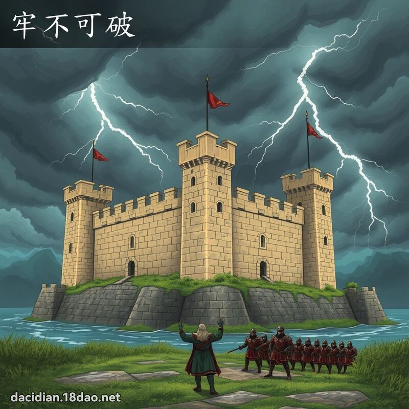 牢不可破 - 國語大辭典配圖