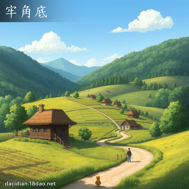牢角底 - 國語大辭典配圖