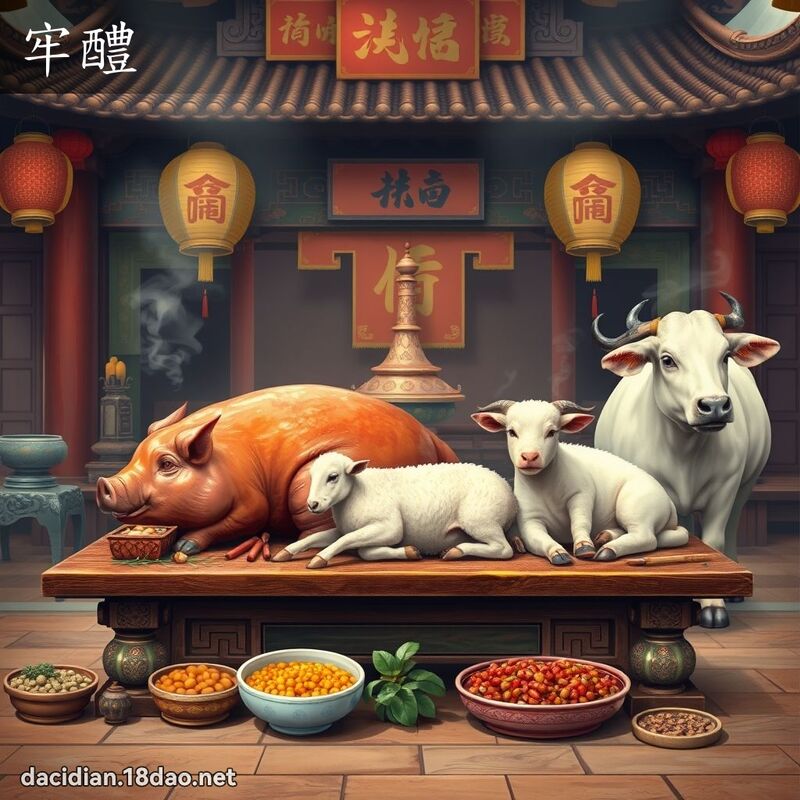 牢醴 - 國語大辭典配圖