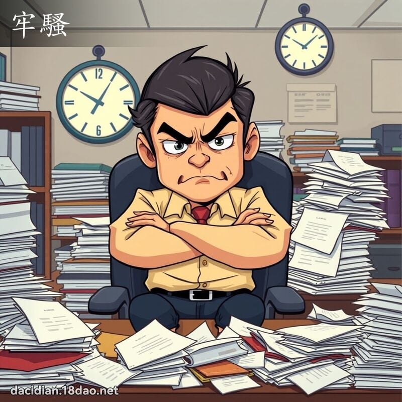 牢騷 - 國語大辭典配圖