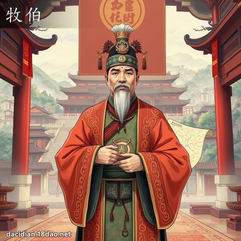 牧伯 - 國語大辭典配圖