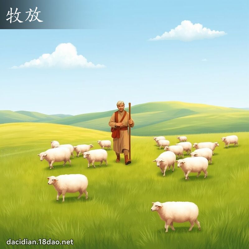 牧放 - 国语大辞典配图