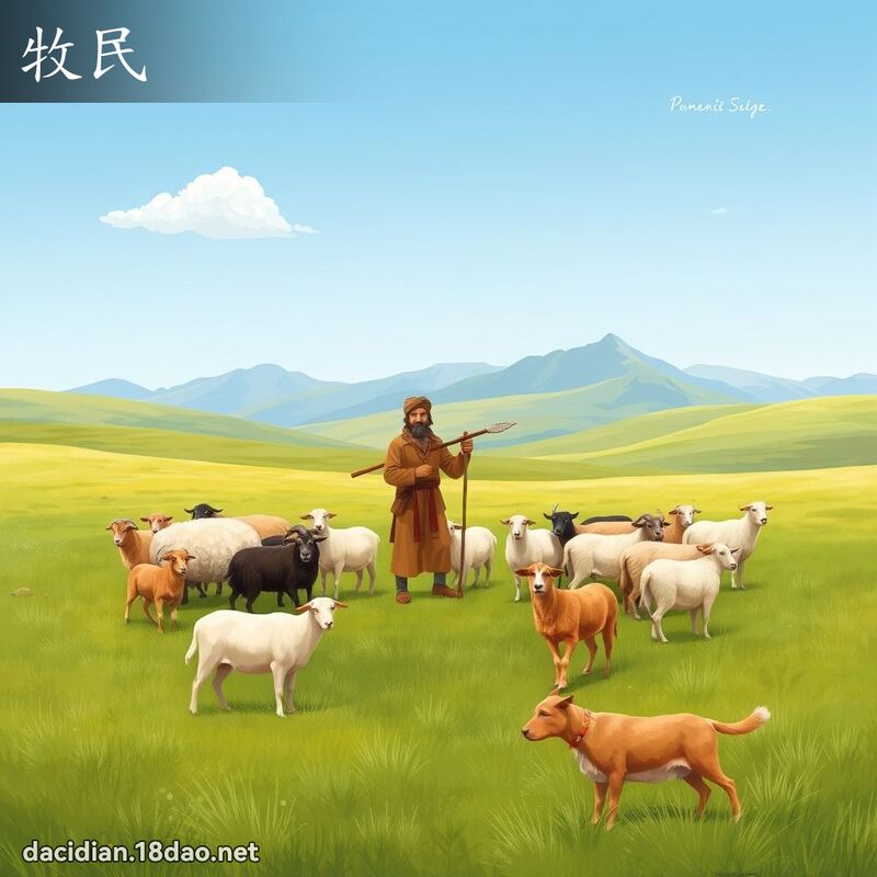 牧民 - 國語大辭典配圖