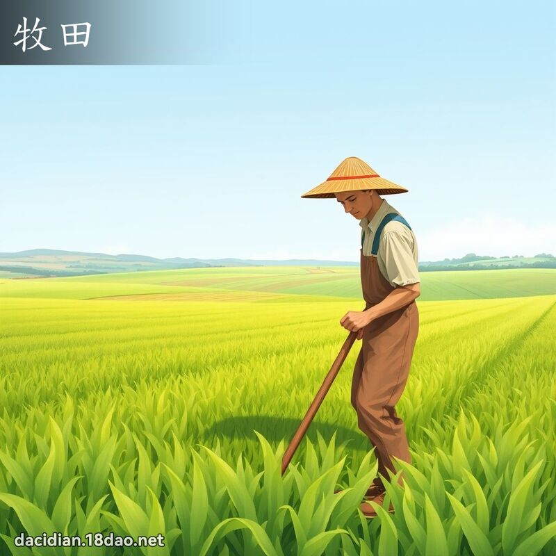 牧田 - 国语大辞典配图