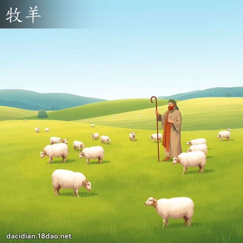 牧羊 - 國語大辭典配圖