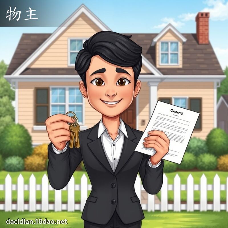 物主 - 国语大辞典配图
