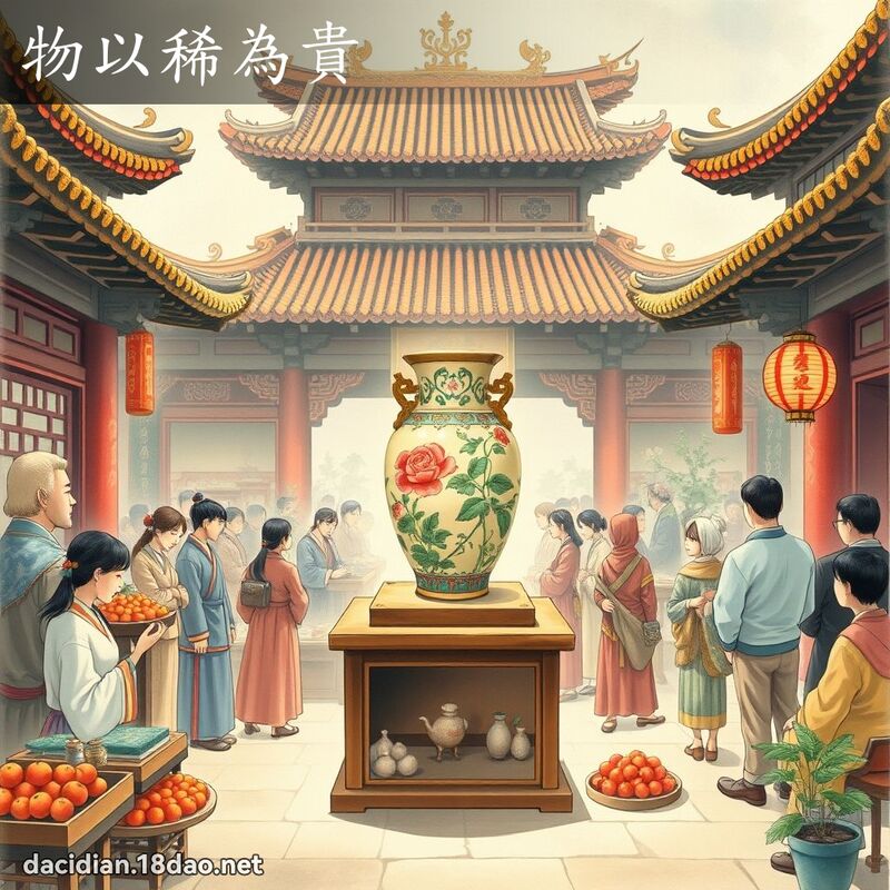 物以稀为贵 - 国语大辞典配图