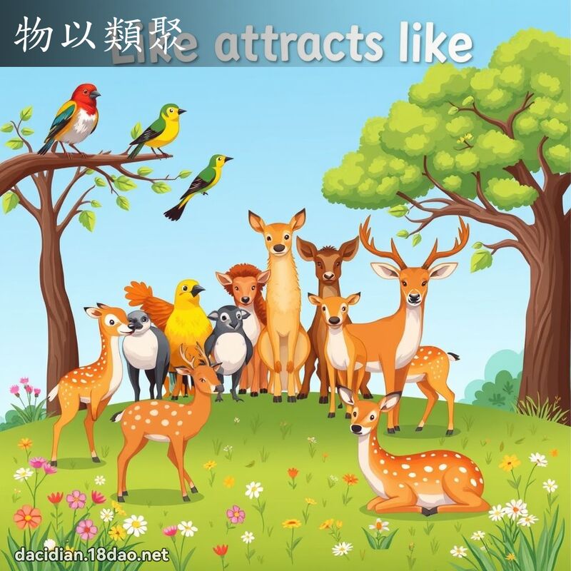 物以類聚 - 國語大辭典配圖