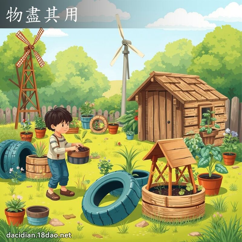 物尽其用 - 国语大辞典配图