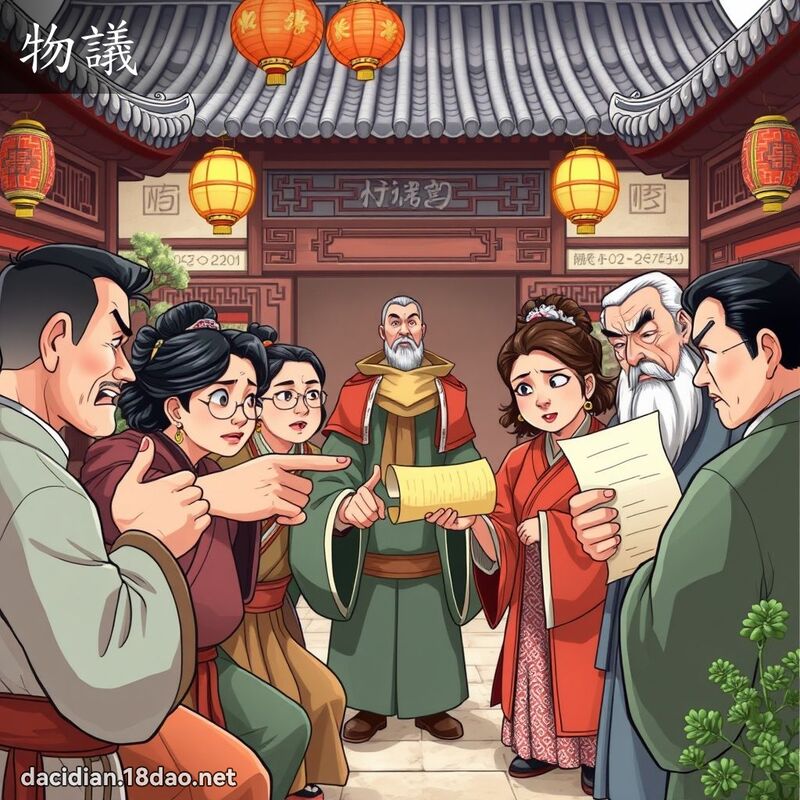 物议 - 国语大辞典配图