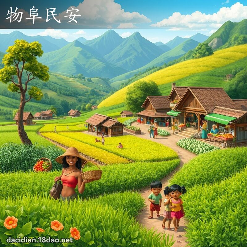 物阜民安 - 國語大辭典配圖