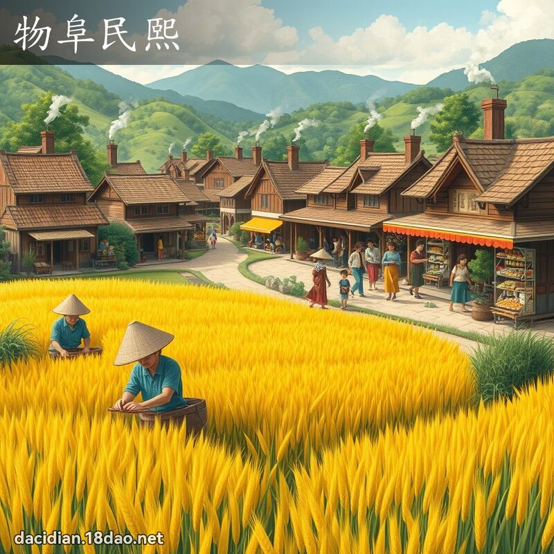 物阜民熙 - 國語大辭典配圖