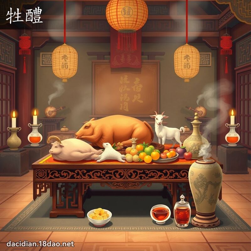 牲醴 - 国语大辞典配图