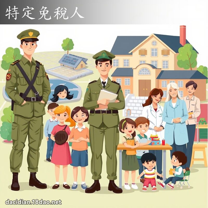 特定免稅人 - 國語大辭典配圖