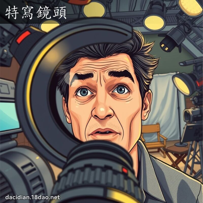 特寫鏡頭 - 國語大辭典配圖